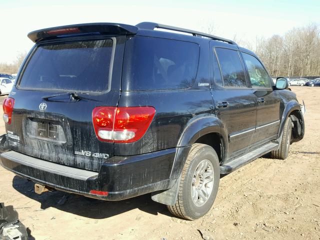 5TDBT48A37S287278 - 2007 TOYOTA SEQUOIA LI BLACK photo 4