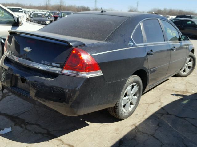 2G1WT58K689289044 - 2008 CHEVROLET IMPALA LT BLACK photo 4