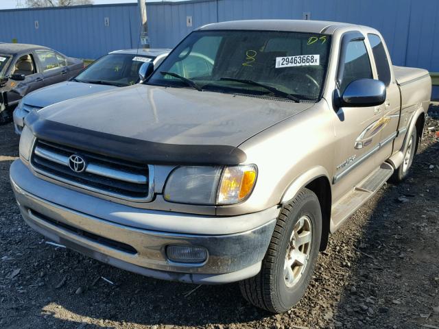 5TBRT34141S134035 - 2001 TOYOTA TUNDRA ACC BEIGE photo 2