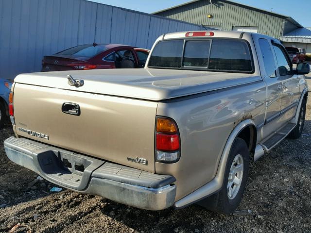 5TBRT34141S134035 - 2001 TOYOTA TUNDRA ACC BEIGE photo 4