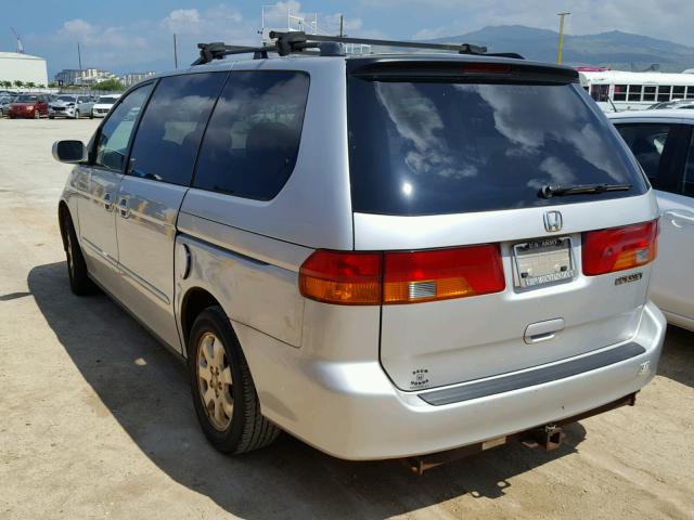 5FNRL18042B035282 - 2002 HONDA ODYSSEY EX SILVER photo 3