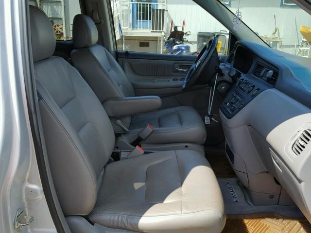 5FNRL18042B035282 - 2002 HONDA ODYSSEY EX SILVER photo 5