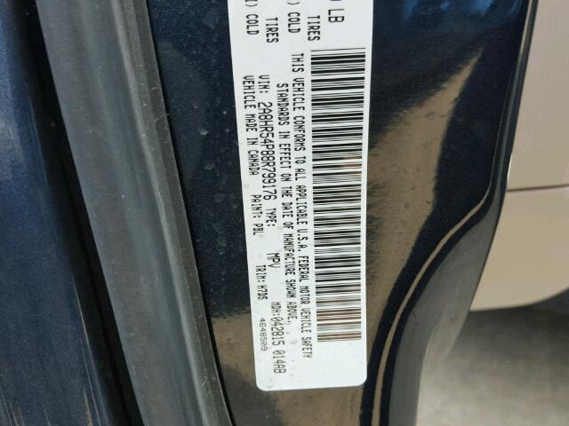 2A8HR54P88R799176 - 2008 CHRYSLER TOWN & COU BLUE photo 10