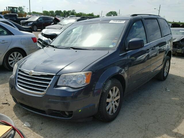 2A8HR54P88R799176 - 2008 CHRYSLER TOWN & COU BLUE photo 2