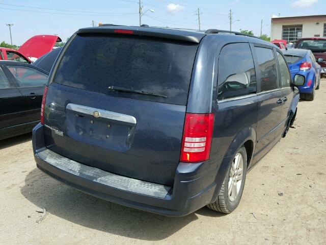 2A8HR54P88R799176 - 2008 CHRYSLER TOWN & COU BLUE photo 4