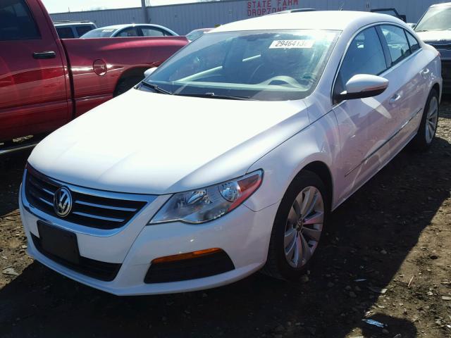 WVWMN7AN9CE533655 - 2012 VOLKSWAGEN CC SPORT WHITE photo 2