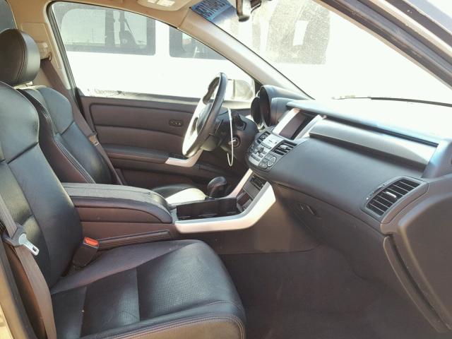 5J8TB18208A020548 - 2008 ACURA RDX GRAY photo 5