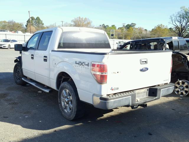 1FTFW1EFXDKE44475 - 2013 FORD F150 SUPER WHITE photo 3