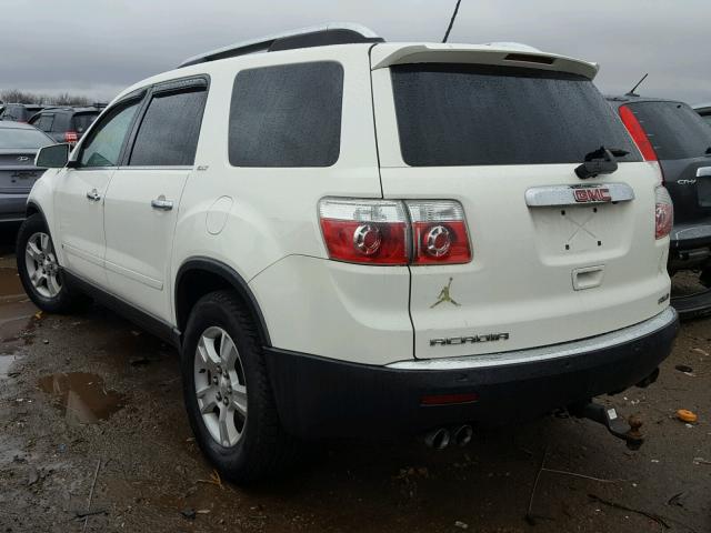 1GKEV23D69J208347 - 2009 GMC ACADIA SLT თეთრი ფოტო 3