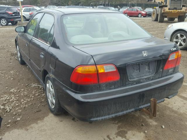 1HGEJ8544XL007668 - 1999 HONDA CIVIC EX BLACK photo 3