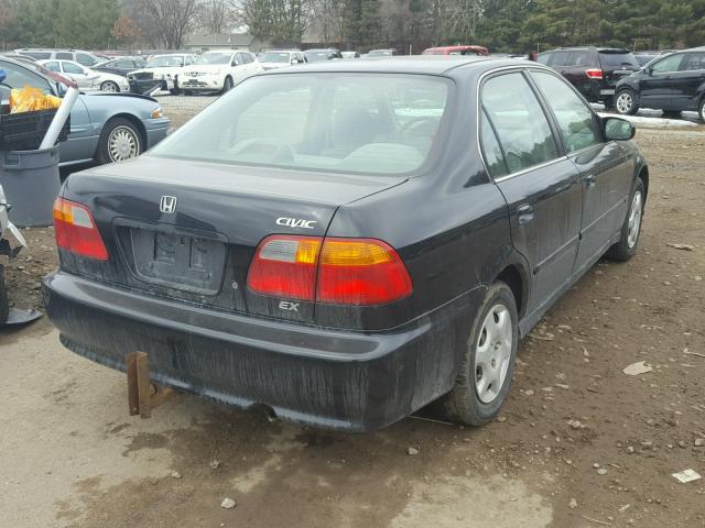 1HGEJ8544XL007668 - 1999 HONDA CIVIC EX შავი ფოტო 4