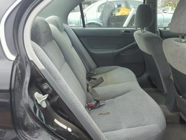 1HGEJ8544XL007668 - 1999 HONDA CIVIC EX შავი ფოტო 6