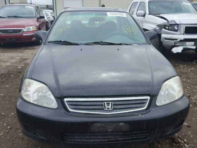 1HGEJ8544XL007668 - 1999 HONDA CIVIC EX შავი ფოტო 9