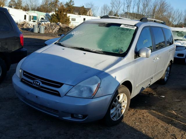 KNDMB233366029446 - 2006 KIA SEDONA EX SILVER photo 2