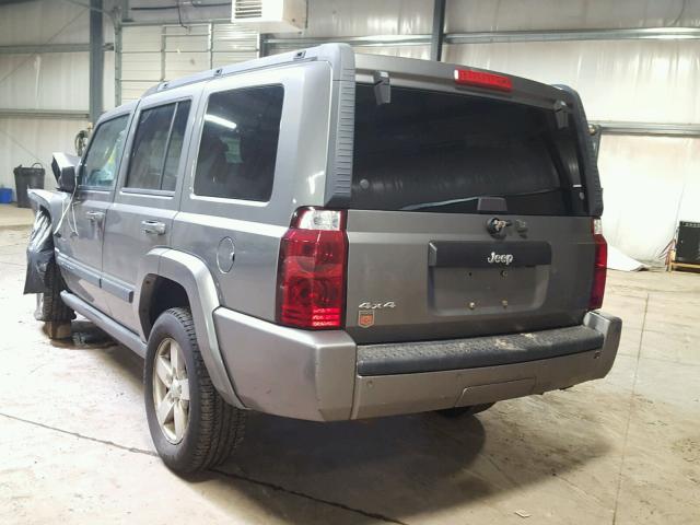 1J8HG48K57C578768 - 2007 JEEP COMMANDER GRAY photo 3