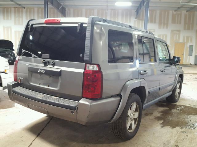 1J8HG48K57C578768 - 2007 JEEP COMMANDER GRAY photo 4