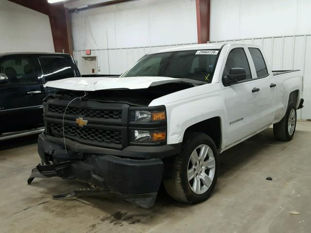 1GCRCPEH5EZ256322 - 2014 CHEVROLET SILVERADO WHITE photo 2