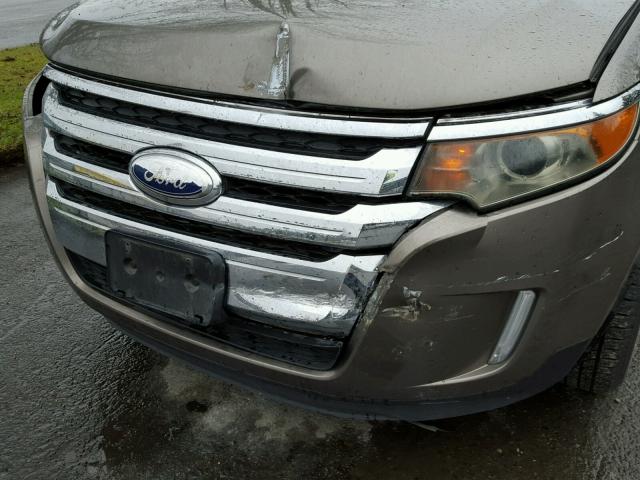 2FMDK4KC8DBA96079 - 2013 FORD EDGE LIMIT GRAY photo 9