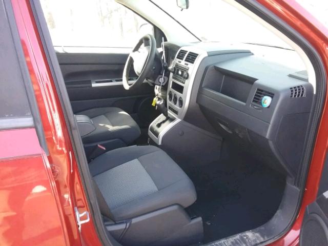 1J8FF47W88D789070 - 2008 JEEP COMPASS SP RED photo 5