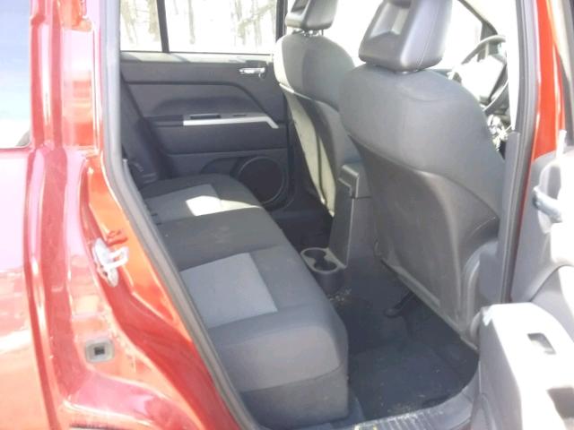 1J8FF47W88D789070 - 2008 JEEP COMPASS SP RED photo 6