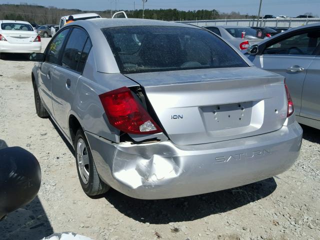1G8AG52F94Z104738 - 2004 SATURN ION LEVEL SILVER photo 3