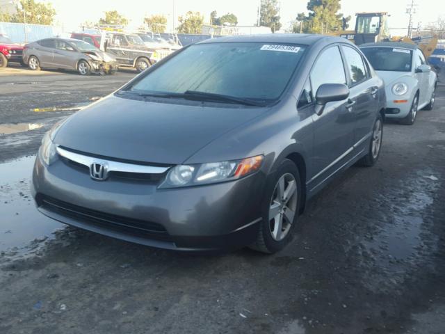 1HGFA16857L041230 - 2007 HONDA CIVIC EX GRAY photo 2