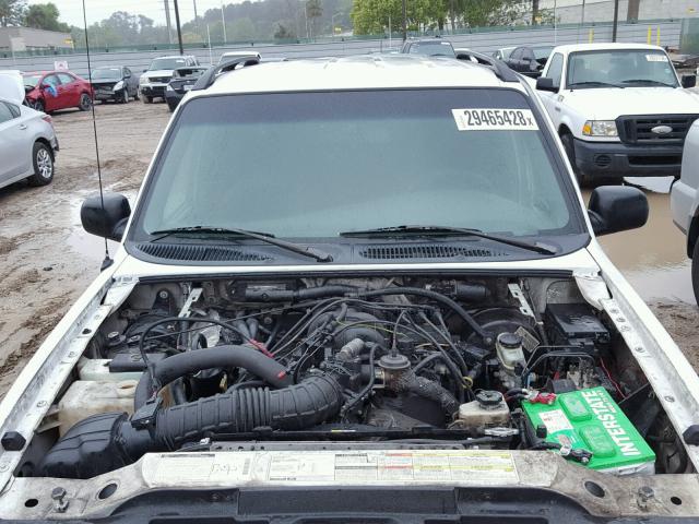 1FMZU67EX1UB40367 - 2001 FORD EXPLORER S WHITE photo 7