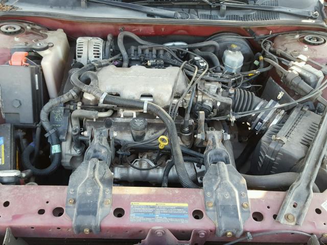 2G4WS52J251138203 - 2005 BUICK CENTURY CU BURGUNDY photo 7