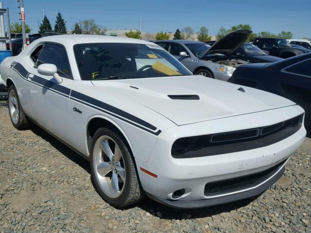 2C3CDZBT0FH704219 - 2015 DODGE CHALLENGER WHITE photo 1