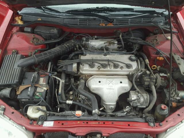 1HGCG3251YA000955 - 2000 HONDA ACCORD EX RED photo 7