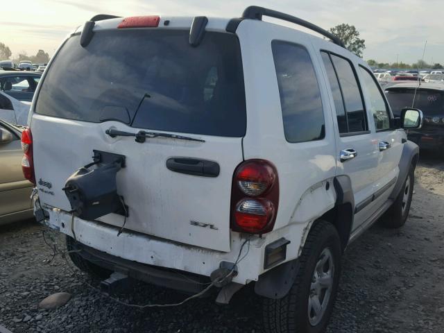 1J4GL48K47W513689 - 2007 JEEP LIBERTY SP WHITE photo 4