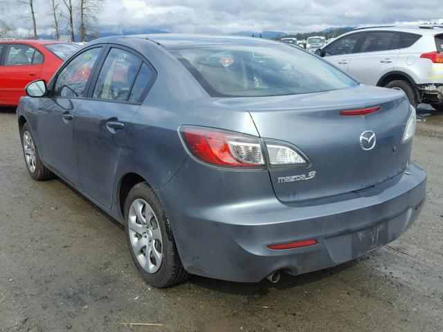 JM1BL1TG2D1755455 - 2013 MAZDA 3 I GRAY photo 3