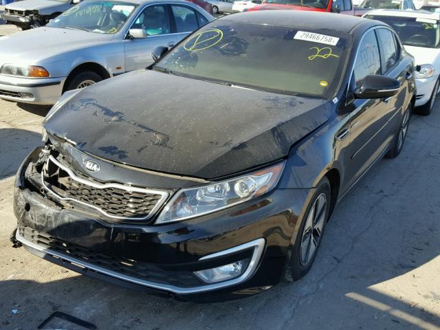 KNAGM4AD8D5061792 - 2013 KIA OPTIMA HYB BLACK photo 2