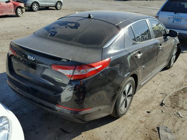 KNAGM4AD8D5061792 - 2013 KIA OPTIMA HYB BLACK photo 4