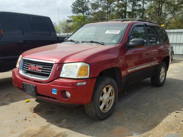 1GKDT13S842163795 - 2004 GMC ENVOY RED photo 2