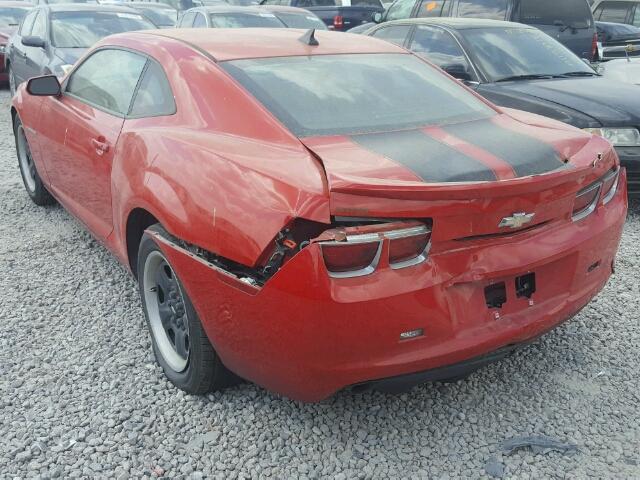 2G1FA1E37D9131978 - 2013 CHEVROLET CAMARO LS RED photo 3