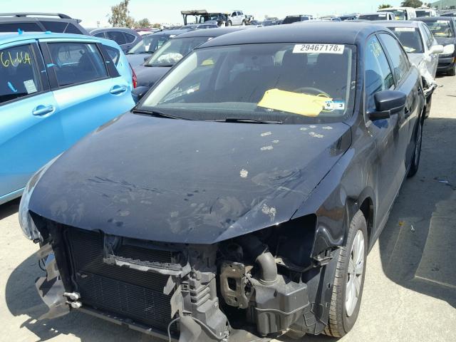 3VW2K7AJ0CM301630 - 2012 VOLKSWAGEN JETTA BASE 黑色 照片 2