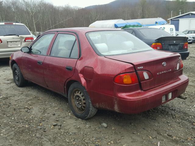 2T1BR12E3YC338765 - 2000 TOYOTA COROLLA VE RED photo 3