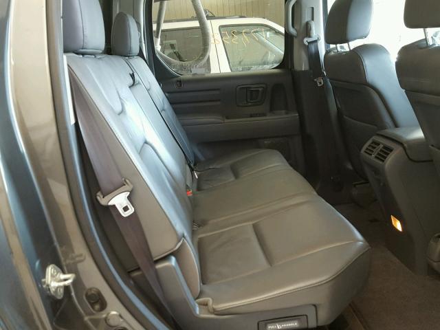 2HJYK16578H507938 - 2008 HONDA RIDGELINE GRAY photo 6