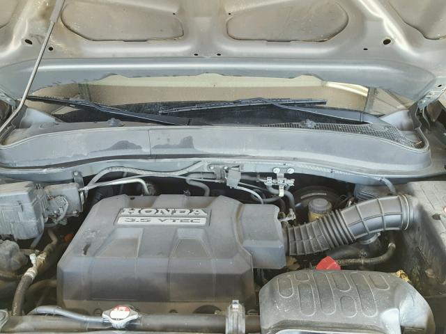 2HJYK16578H507938 - 2008 HONDA RIDGELINE GRAY photo 7