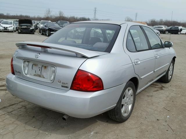 3N1CB51D66L580536 - 2006 NISSAN SENTRA 1.8 SILVER photo 4