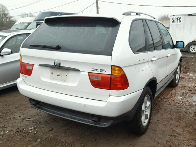 5UXFA53582LV71389 - 2002 BMW X5 3.0I WHITE photo 4