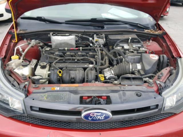 1FAHP3GN0AW268813 - 2010 FORD FOCUS SES RED photo 7