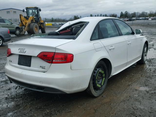 WAUFFAFL7CA120342 - 2012 AUDI A4 PREMIUM WHITE photo 4