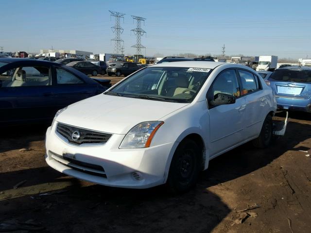 3N1AB6AP1CL772885 - 2012 NISSAN SENTRA 2.0 WHITE photo 2