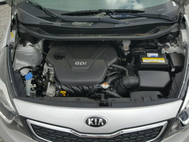 KNADN4A35E6404156 - 2014 KIA RIO EX SILVER photo 7