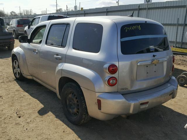 3GNDA13D47S617432 - 2007 CHEVROLET HHR LS SILVER photo 3
