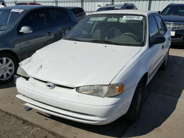 1Y1SK5281WZ426900 - 1998 CHEVROLET GEO PRIZM WHITE photo 2