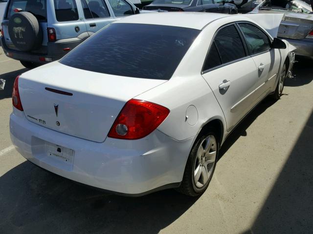 1G2ZG57B694192168 - 2009 PONTIAC G6 WHITE photo 4