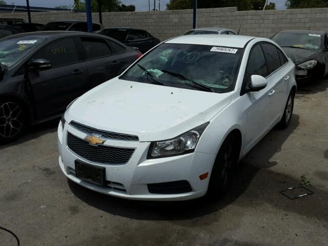 1G1PF5SC4C7162526 - 2012 CHEVROLET CRUZE LT WHITE photo 2